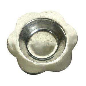 Warners Imports Flower Shaped Aluminum Bowl For Candy Nuts Decor